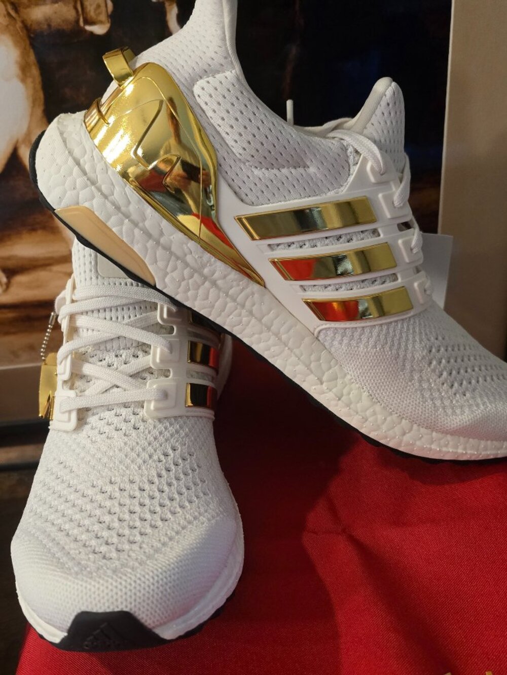 Adidas UB X Fortnite Victory Crow Ultraboost White Gold Men's Shoes JQ0717 SZ 10